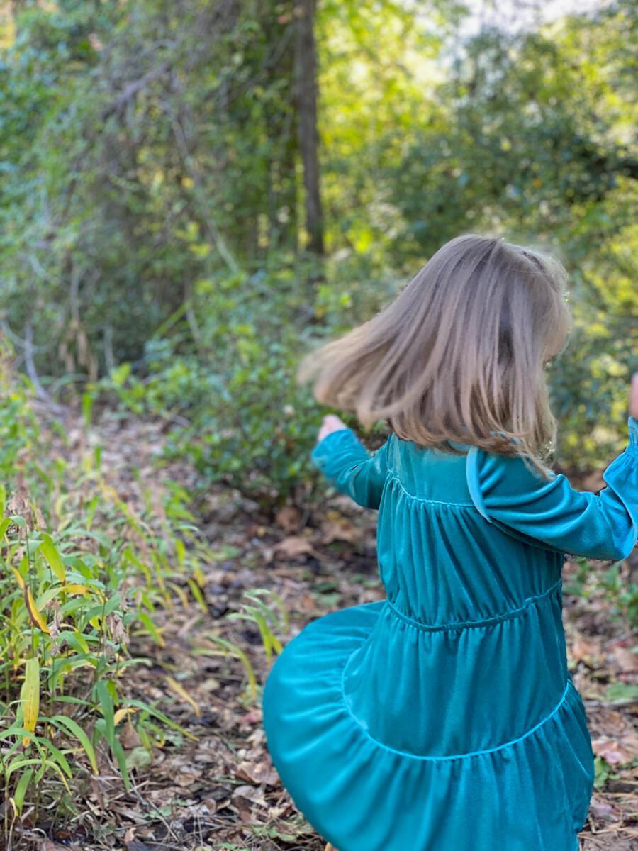 Vignette Girls Bennett Dress - Teal