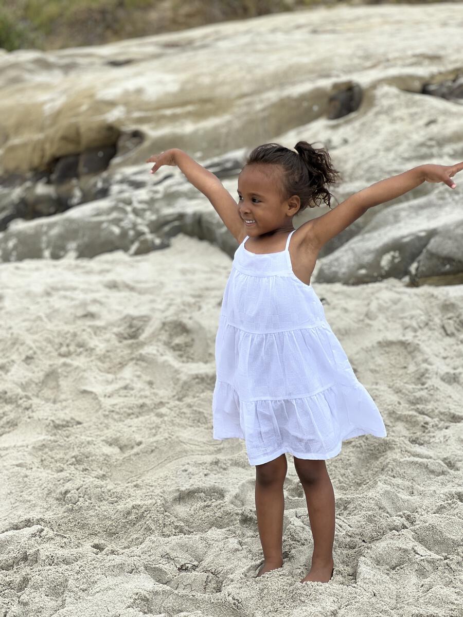 Vignette Girls Paula Dress - Ivory