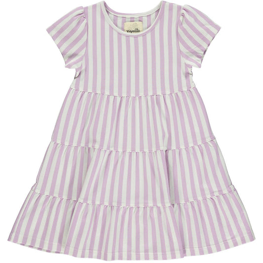 Vignette Girls Iona Dress - Lavender/Cream