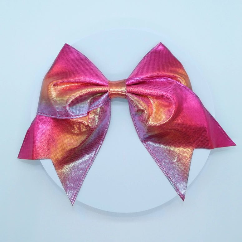 Frog Sac Large Metallic Mermaid Hair Bows - 4 Pack