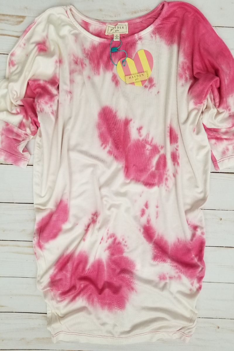 Hayden Girls Tie Dye Dolman Sleeve Top