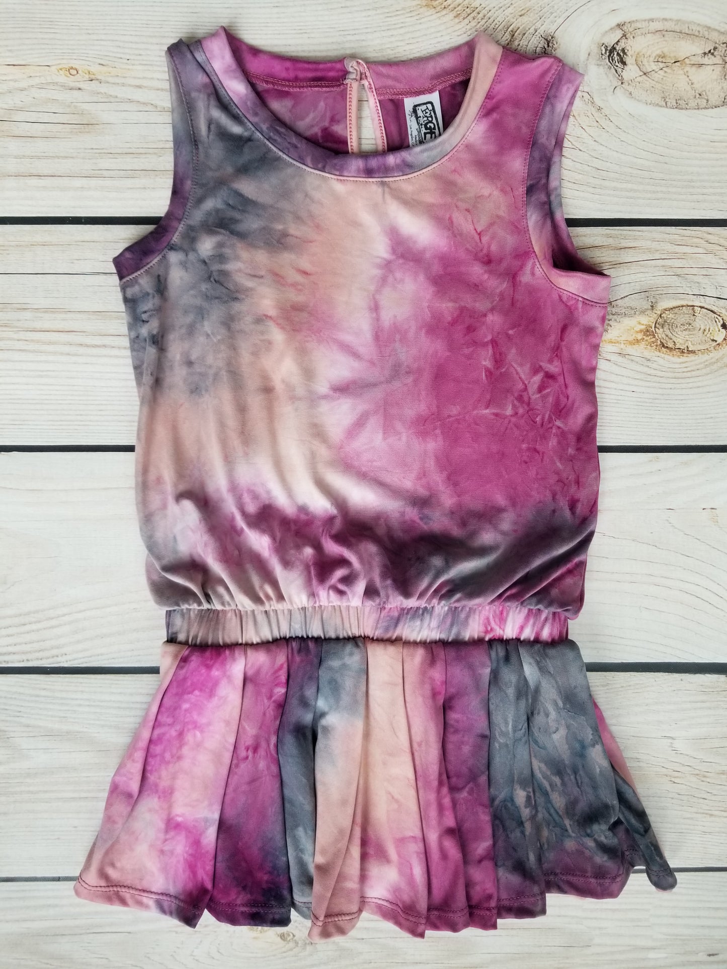 Erge Designs Tie Dyed Romper Skort
