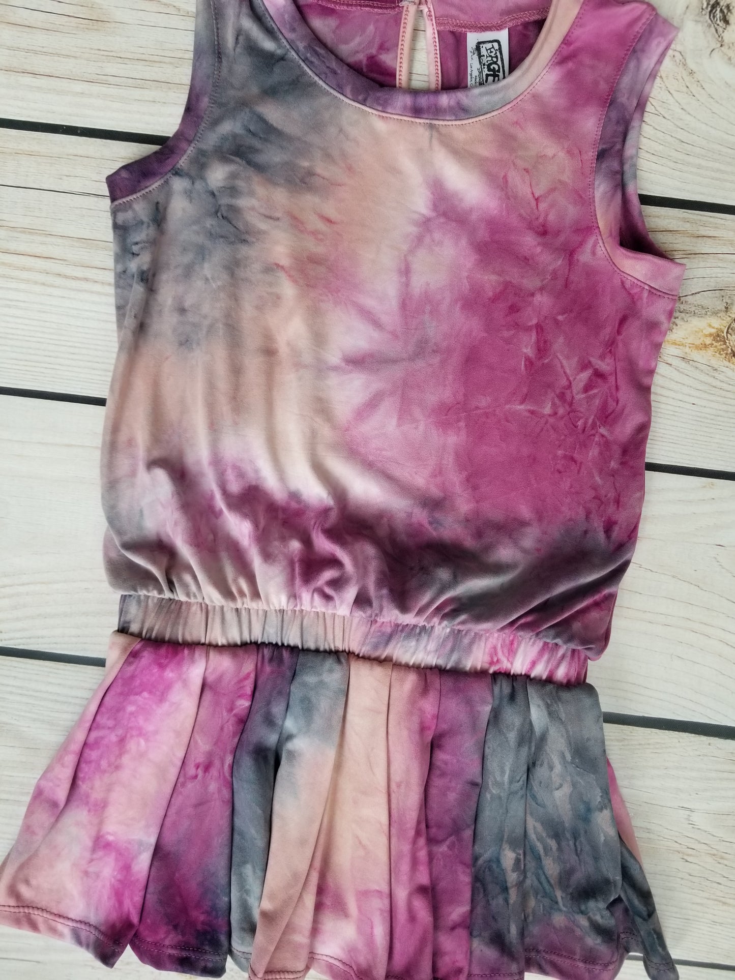 Erge Designs Tie Dyed Romper Skort