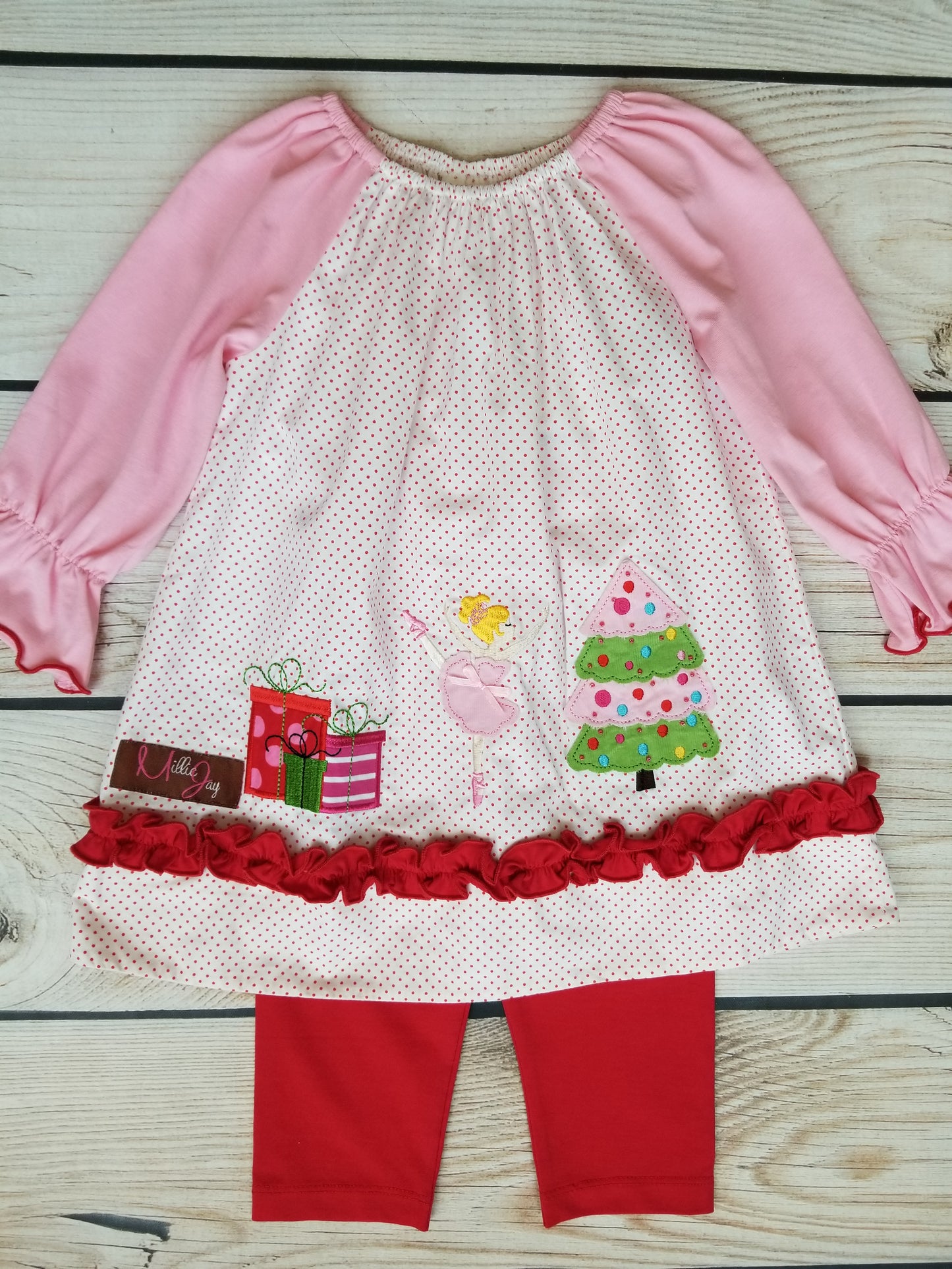 Millie Jay Nutcracker Applique Legging Set