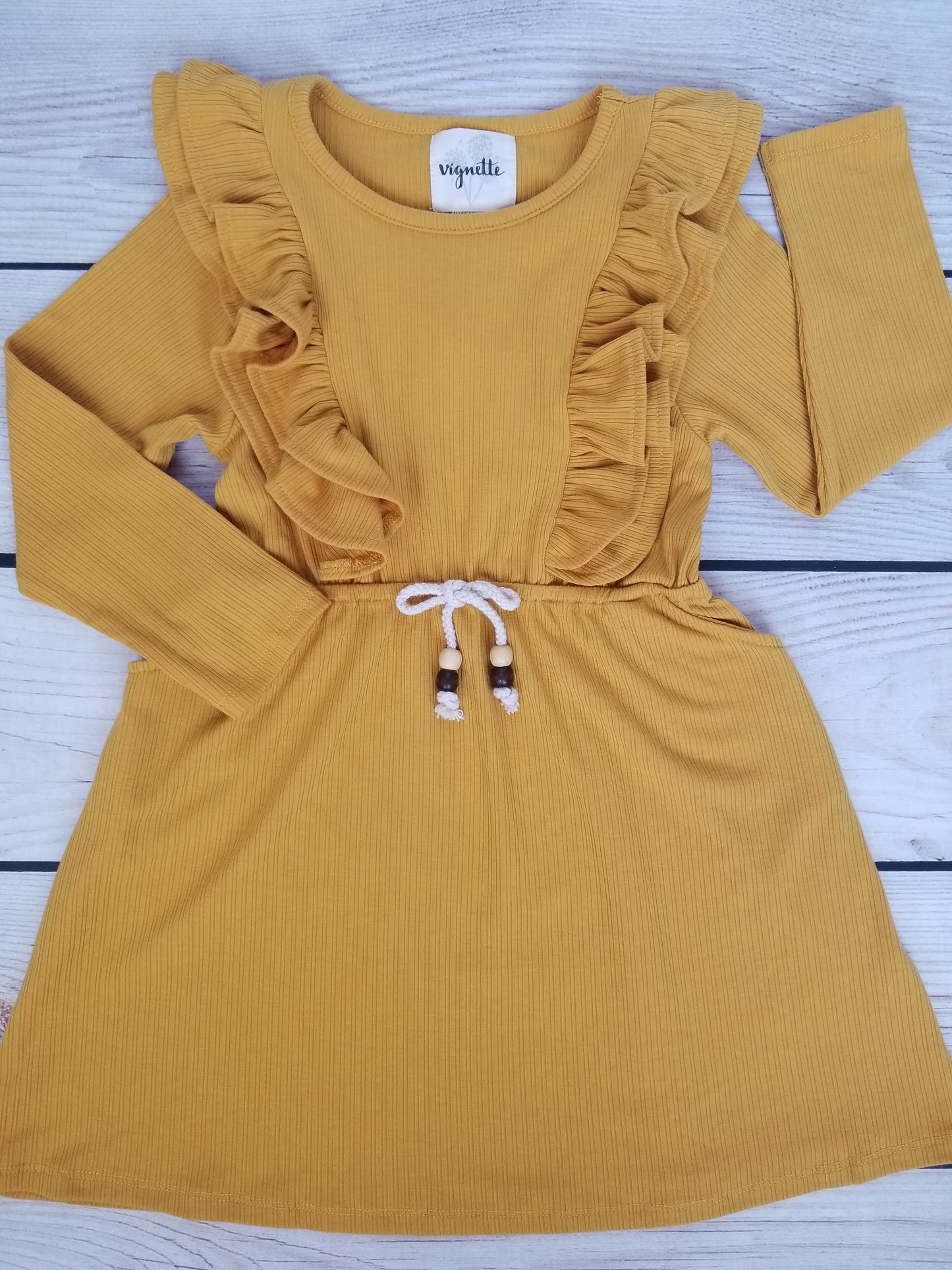 Vignette Girls Celine Dress - Gold