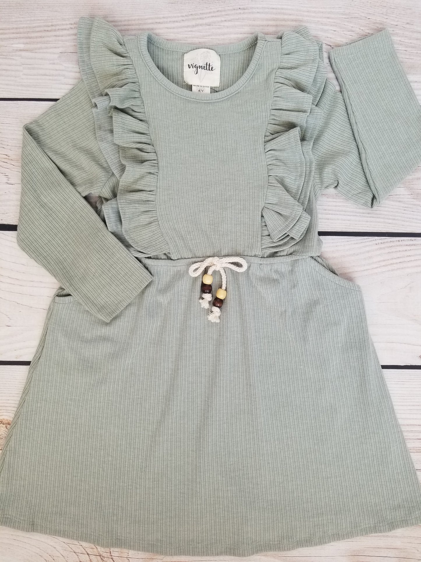 Vignette Girls Celine Dress - Sage