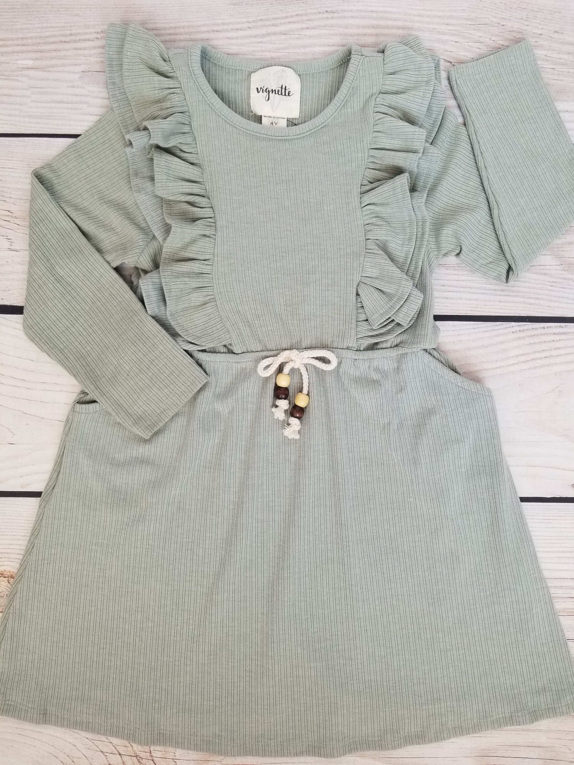 Vignette Girls Celine Dress - Sage