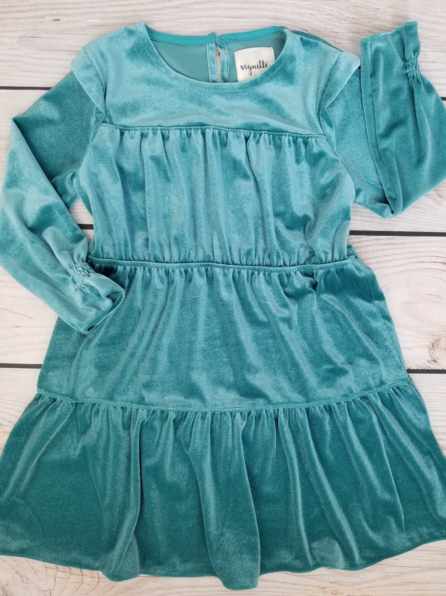 Vignette Girls Bennett Dress - Teal
