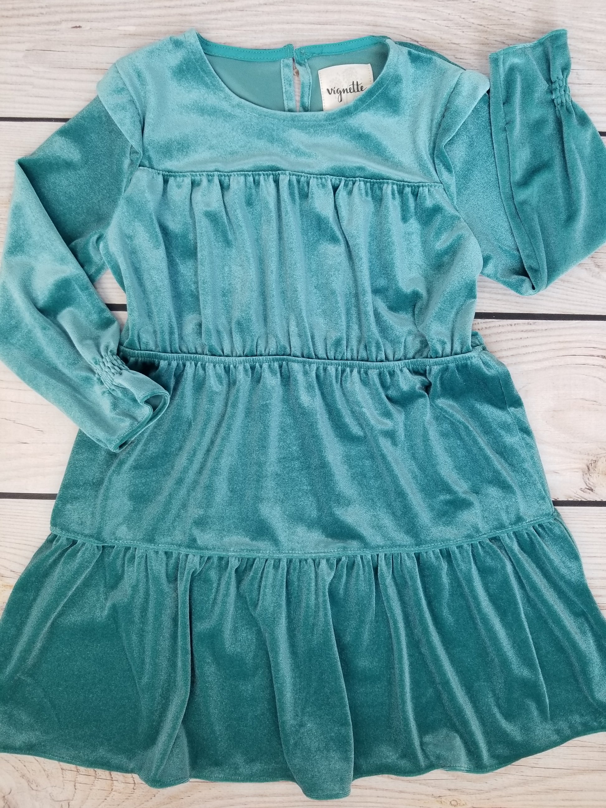 Vignette Girls Bennett Dress - Teal