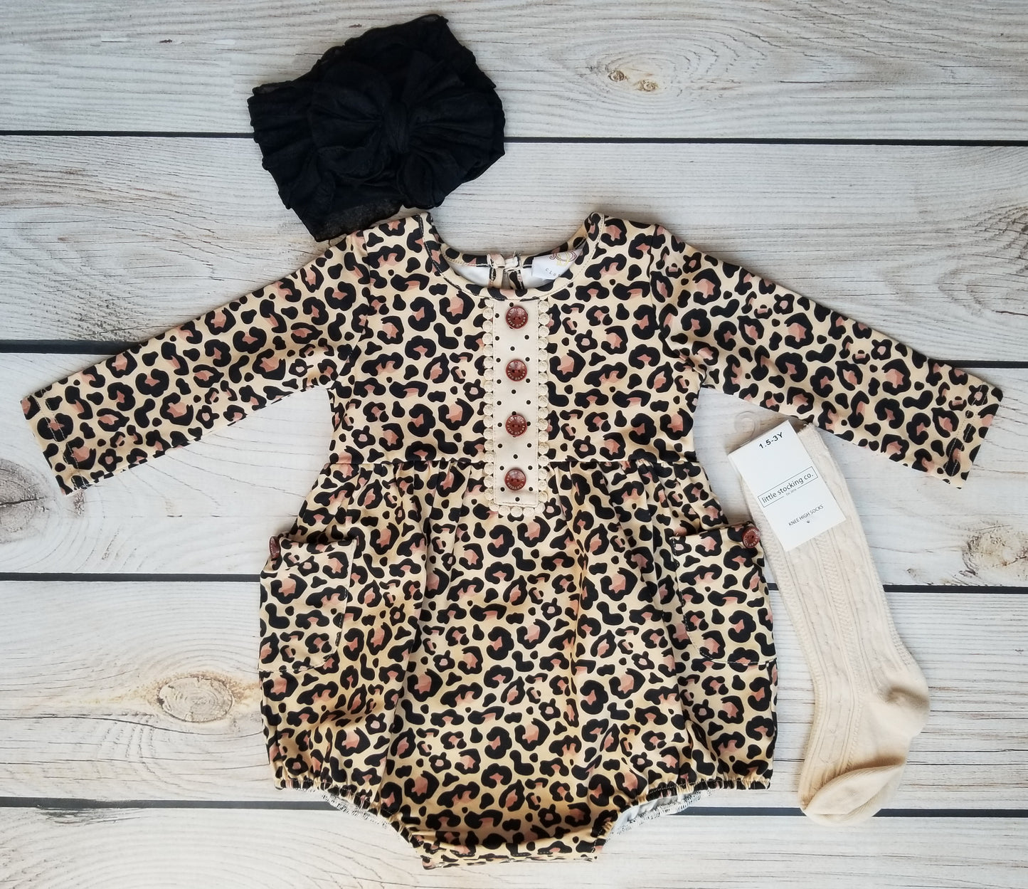 Swoon Baby Midnight Leopard Petal Bubble Style 22-24