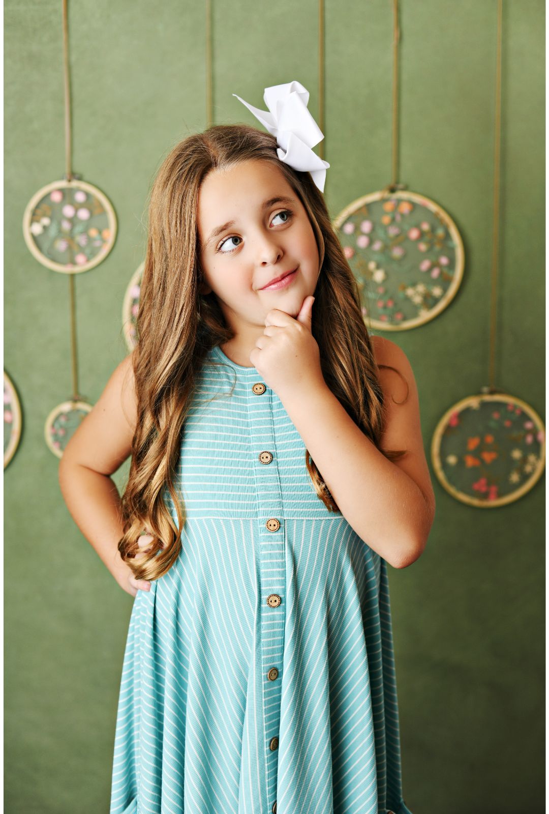 Serendipity Sky Girlie Ribbed Short Sleeve Pocket Dress Style 22-78