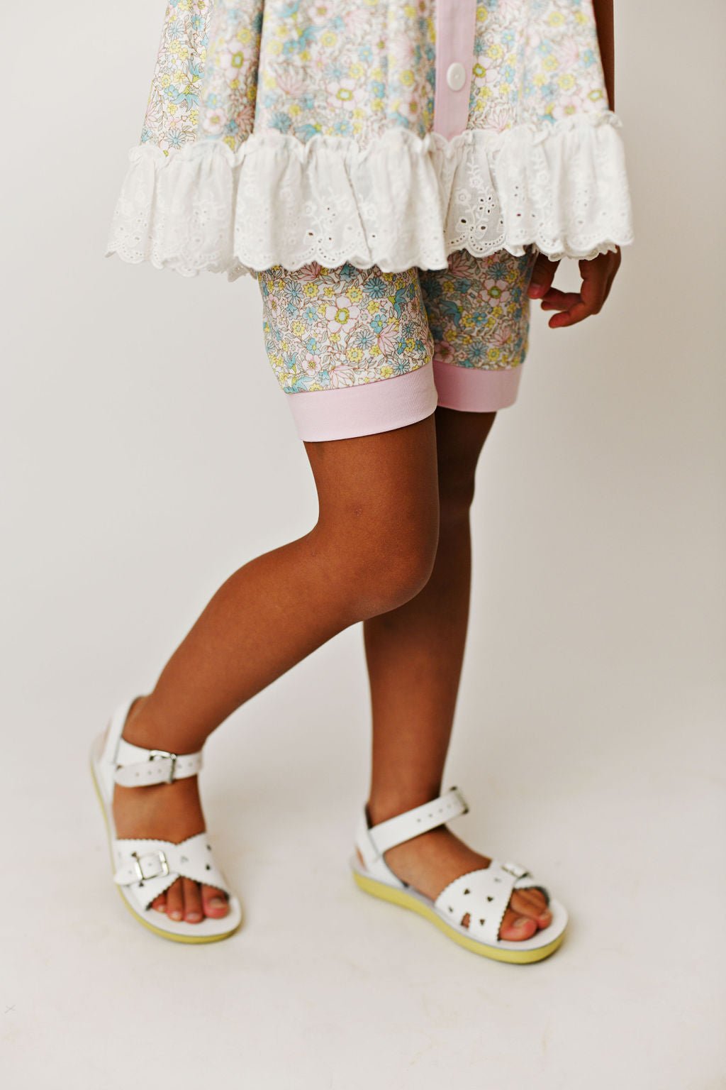 Serendipity Clothing Fields of Joy Eyelet Trim Tunic Top with Shorties