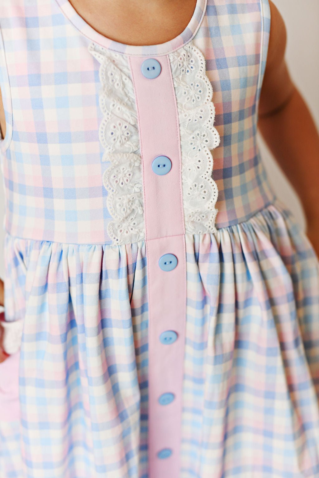 Serendipity Clothing Springtime Blues Tier Dress