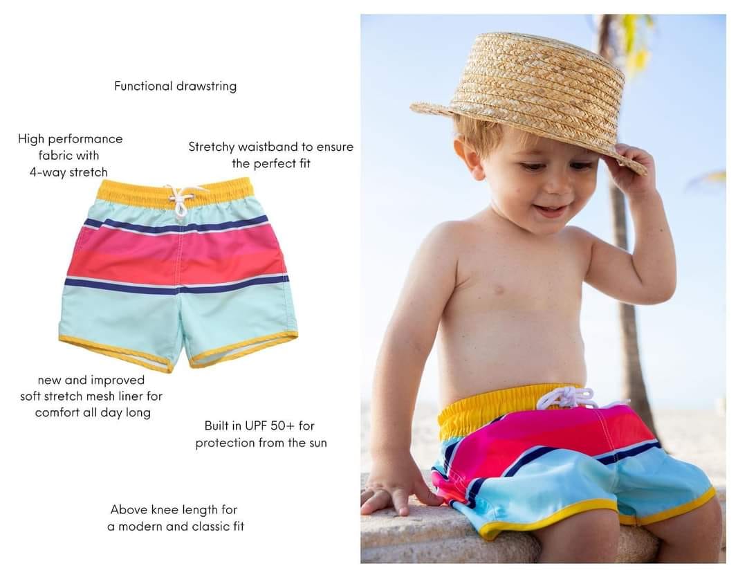 Blueberry Bay Byron Pines Swim Trunks