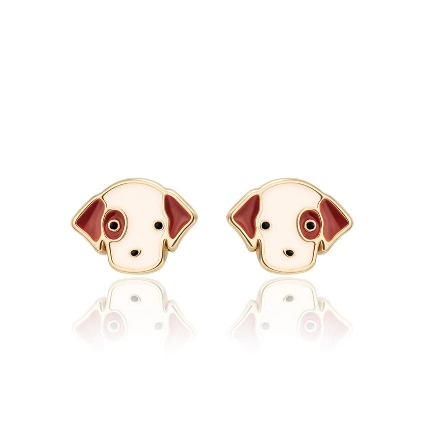 Girl Nation Cutie Stud Earrings - Perky Puppy