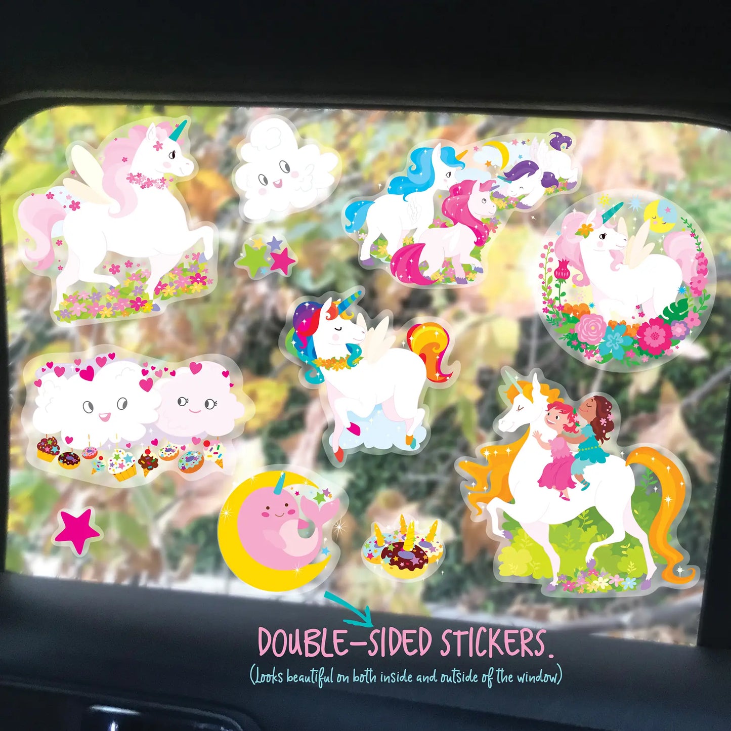 Girl Nation Window Sticker Gift Pack - Unicorn Land