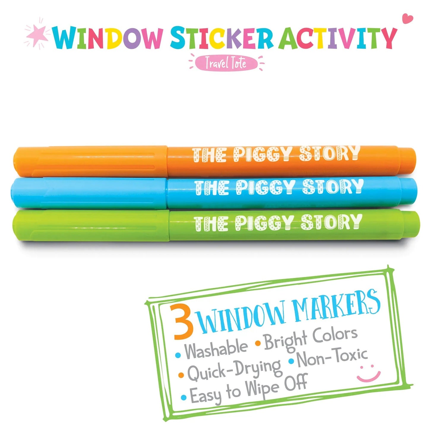 Girl Nation Window Sticker Gift Pack - Unicorn Land