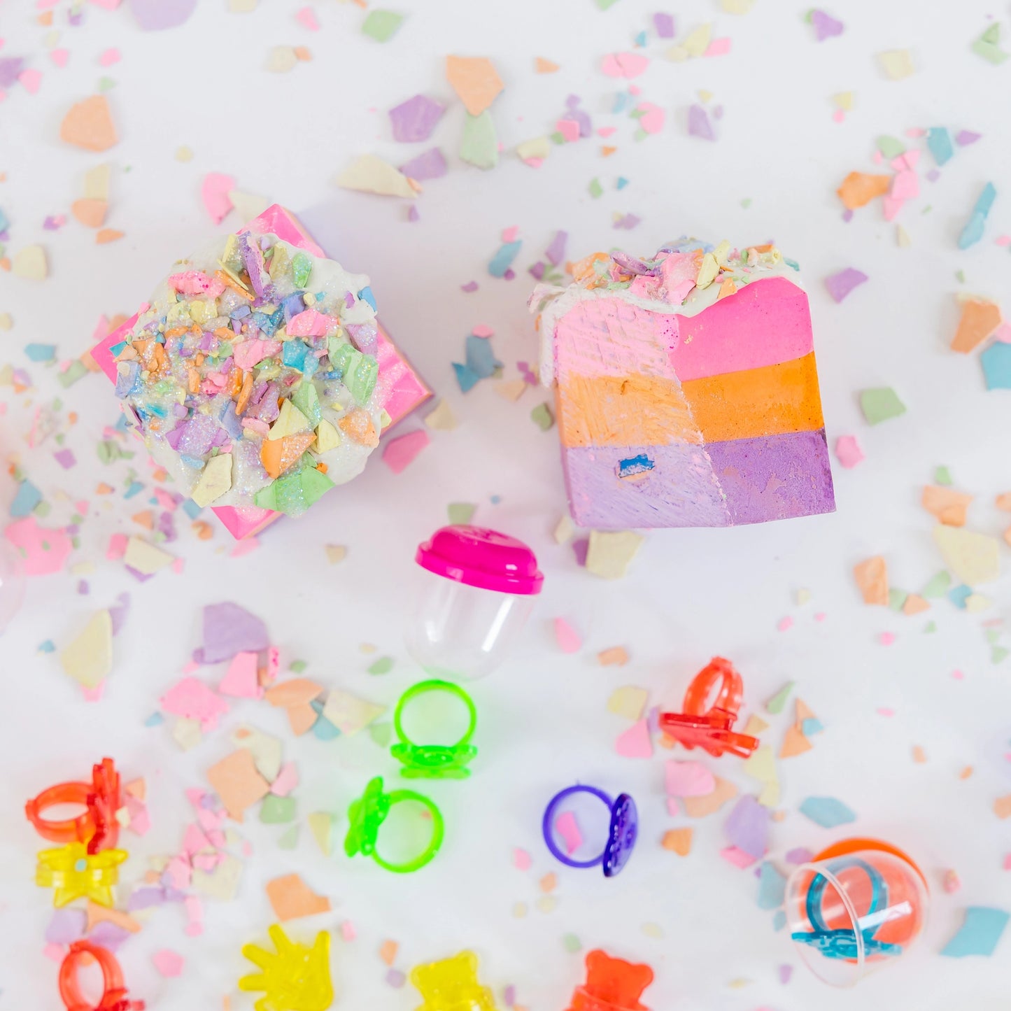 Hopscotch Chalk Rainbow Surprise