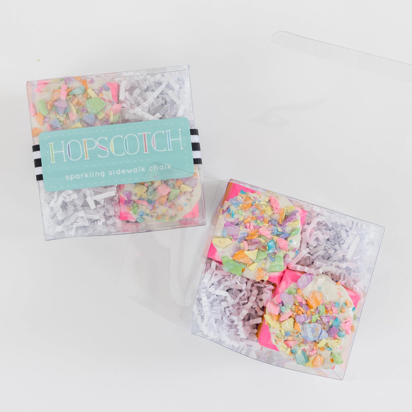 Hopscotch Chalk Rainbow Surprise