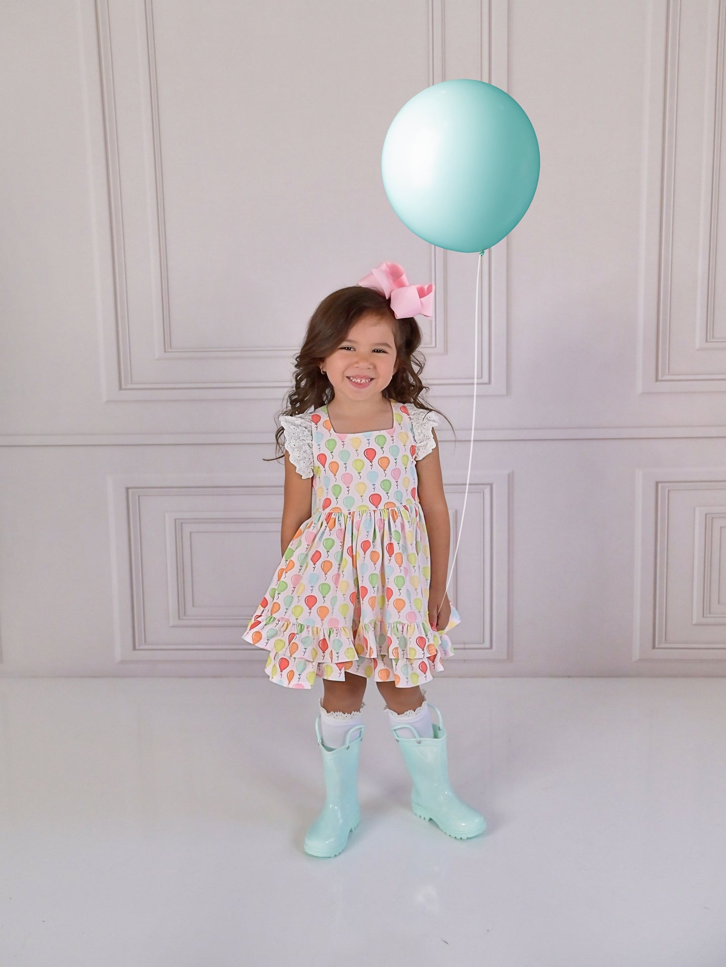 Serendipity Clothing Celebration Eyelet Flutter Pinafore Dress Style 23-51