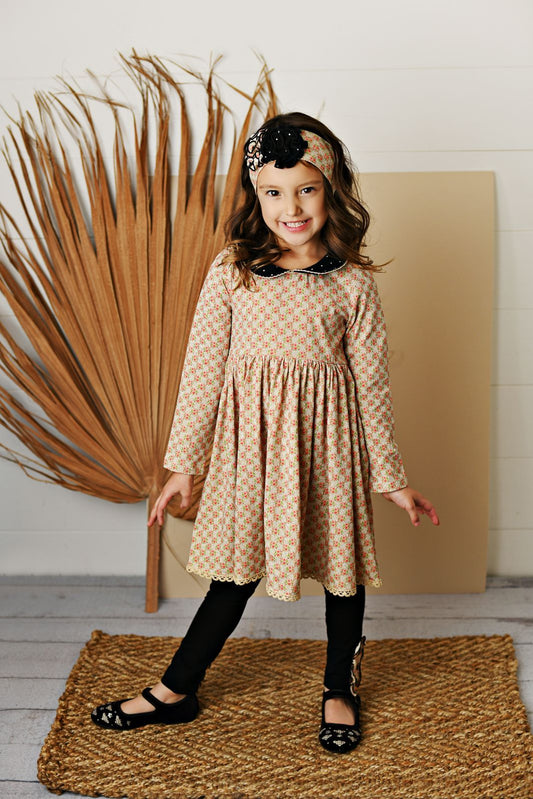 Serendipity Paris Chic Petal Dress with Legging Style 21-12