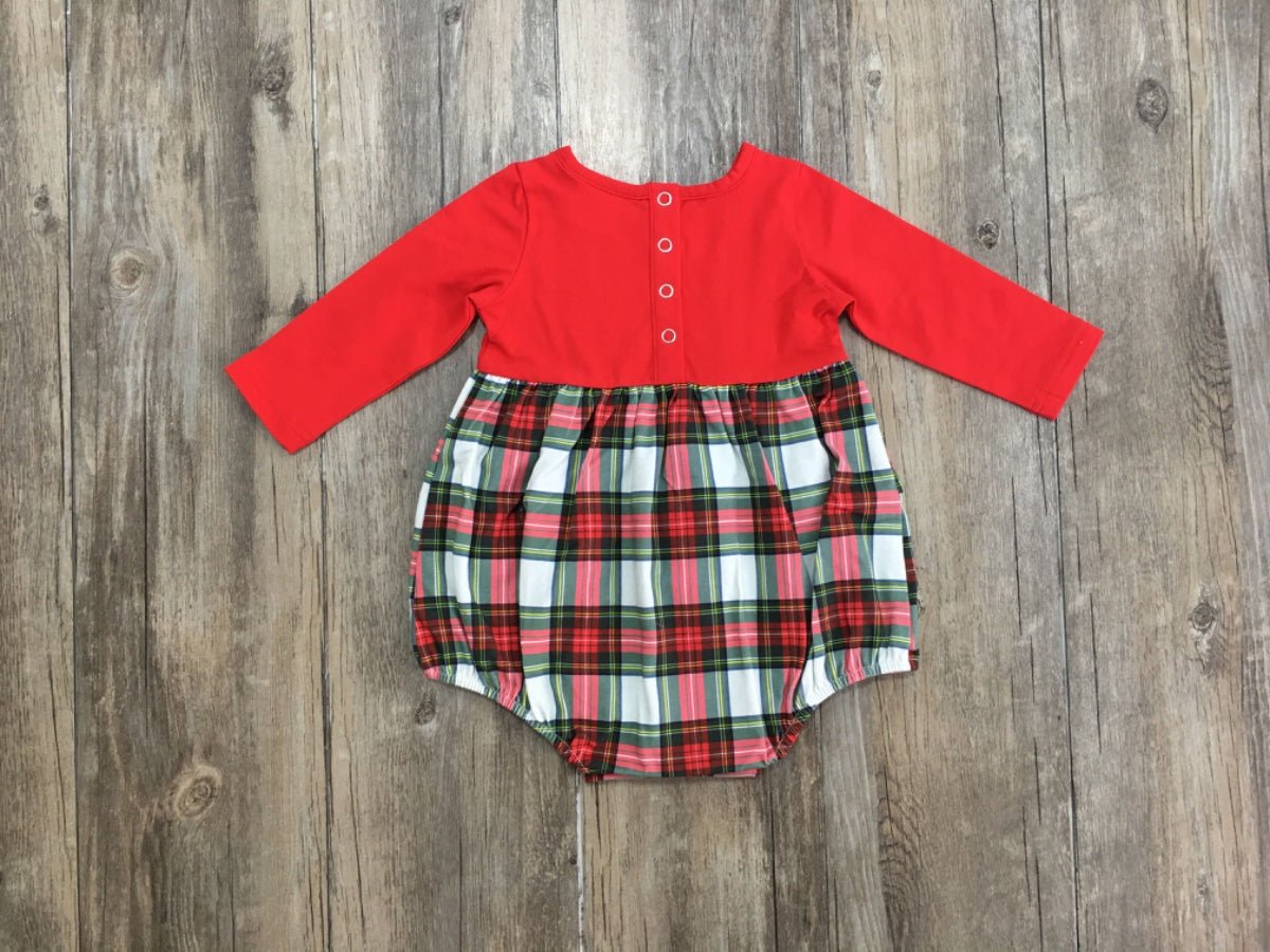Serendipity Clothing Winter Plaid Wreath Bubble