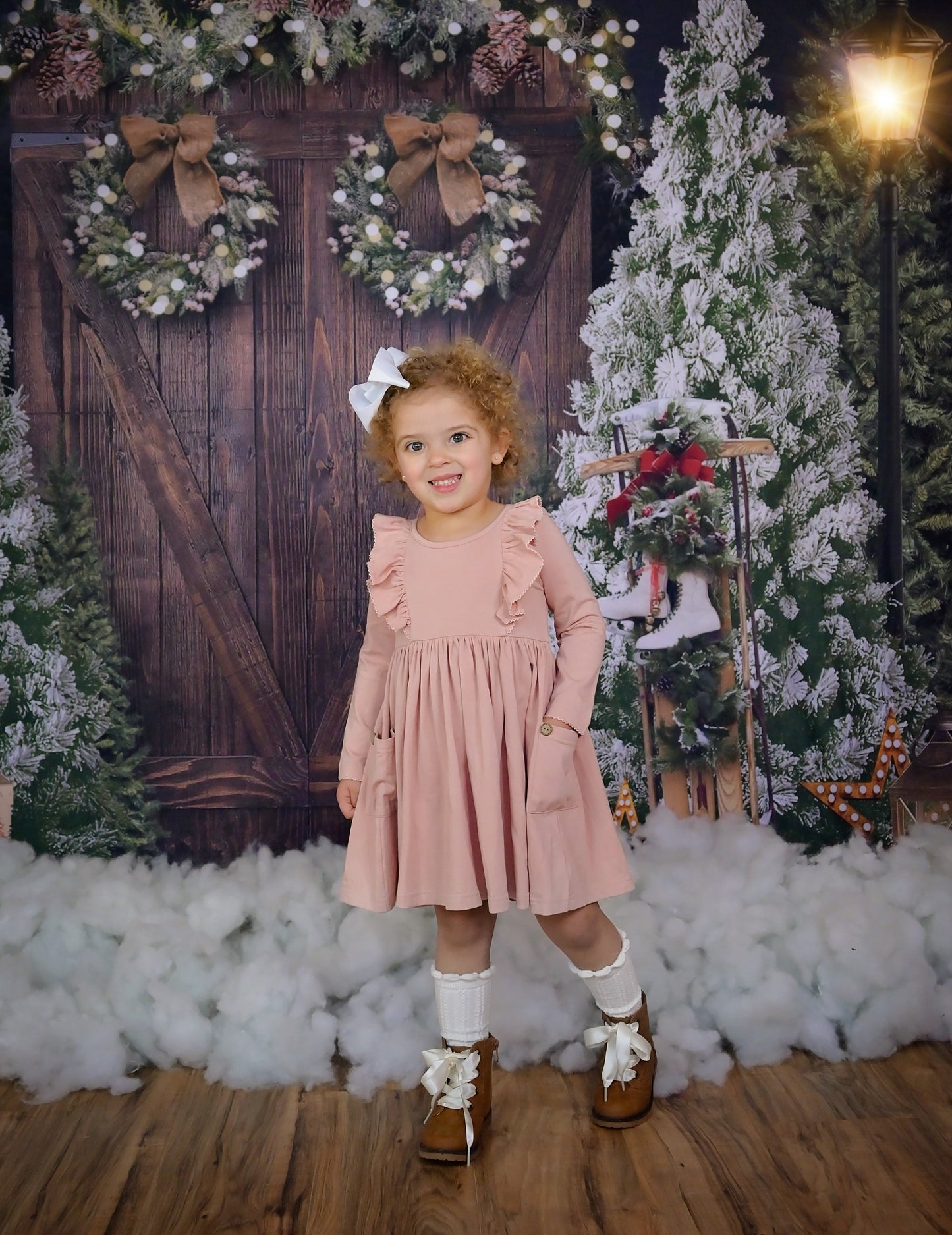 Serendipity Clothing Mauve Bella Picot Pocket Dress