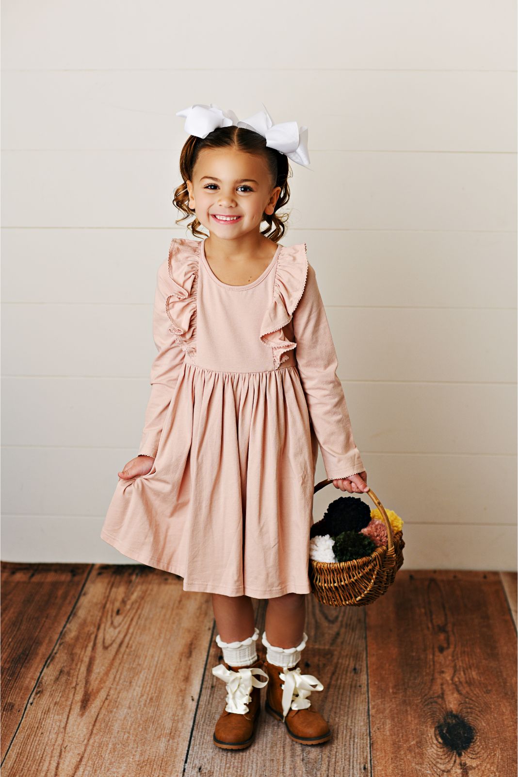 Serendipity Clothing Mauve Bella Picot Pocket Dress