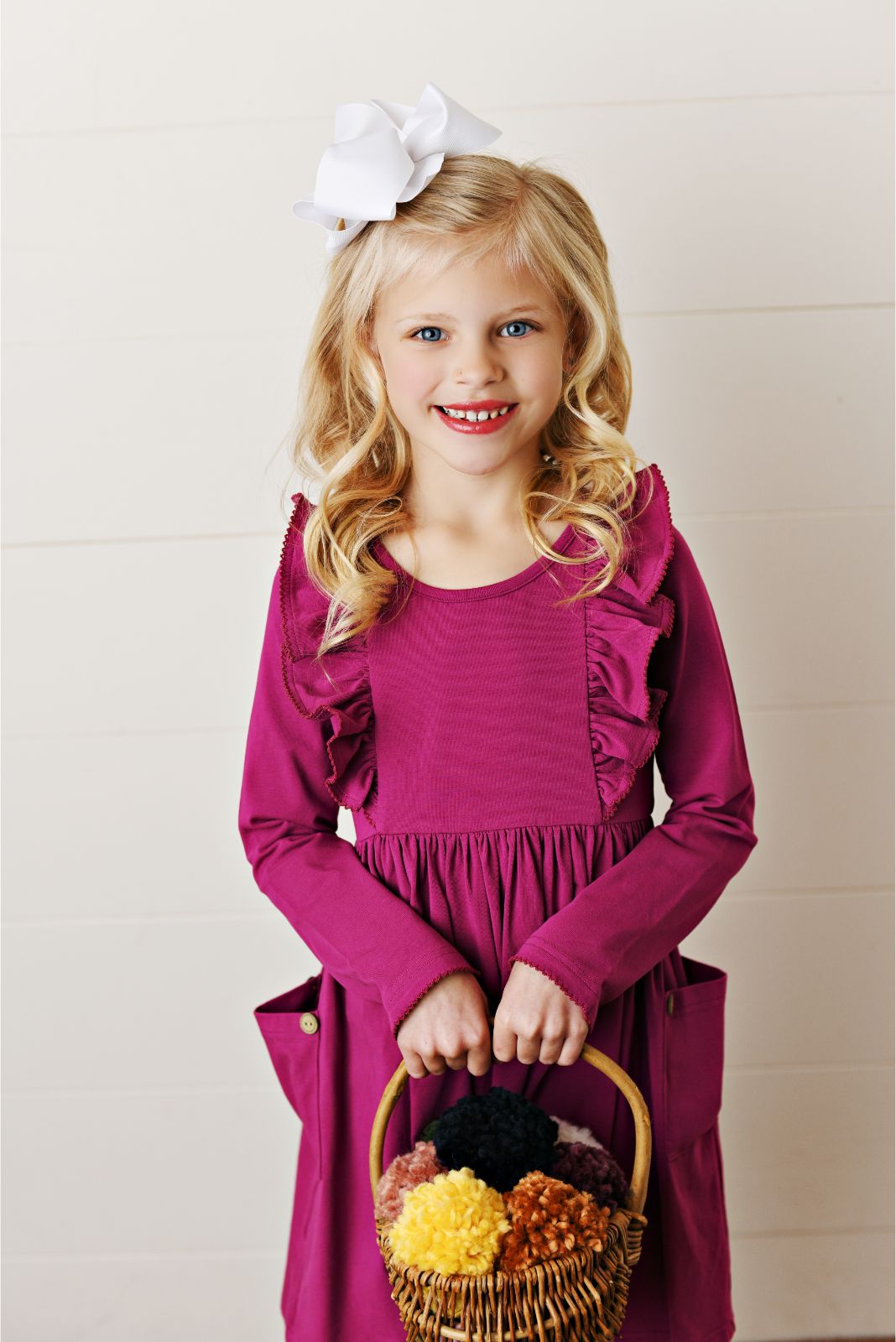 Serendipity Clothing Plum Bella Picot Pocket Dress