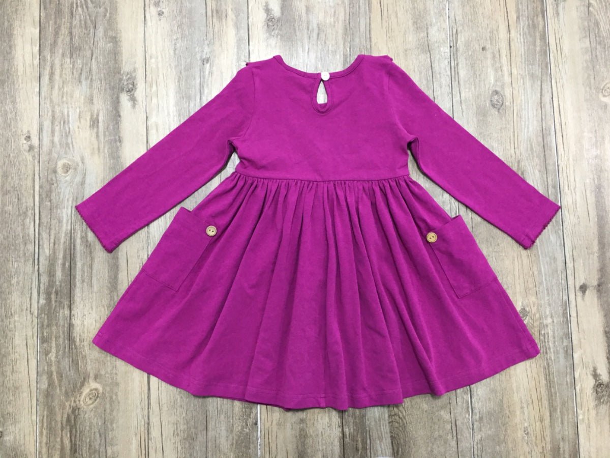 Serendipity Clothing Plum Bella Picot Pocket Dress