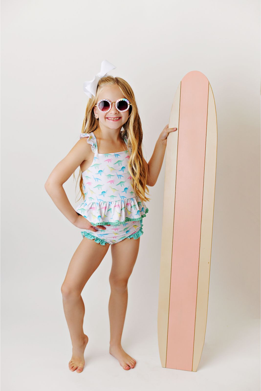 Swoon Baby Watercolor Dino Tunic 2PC Swimmy Style 23-57