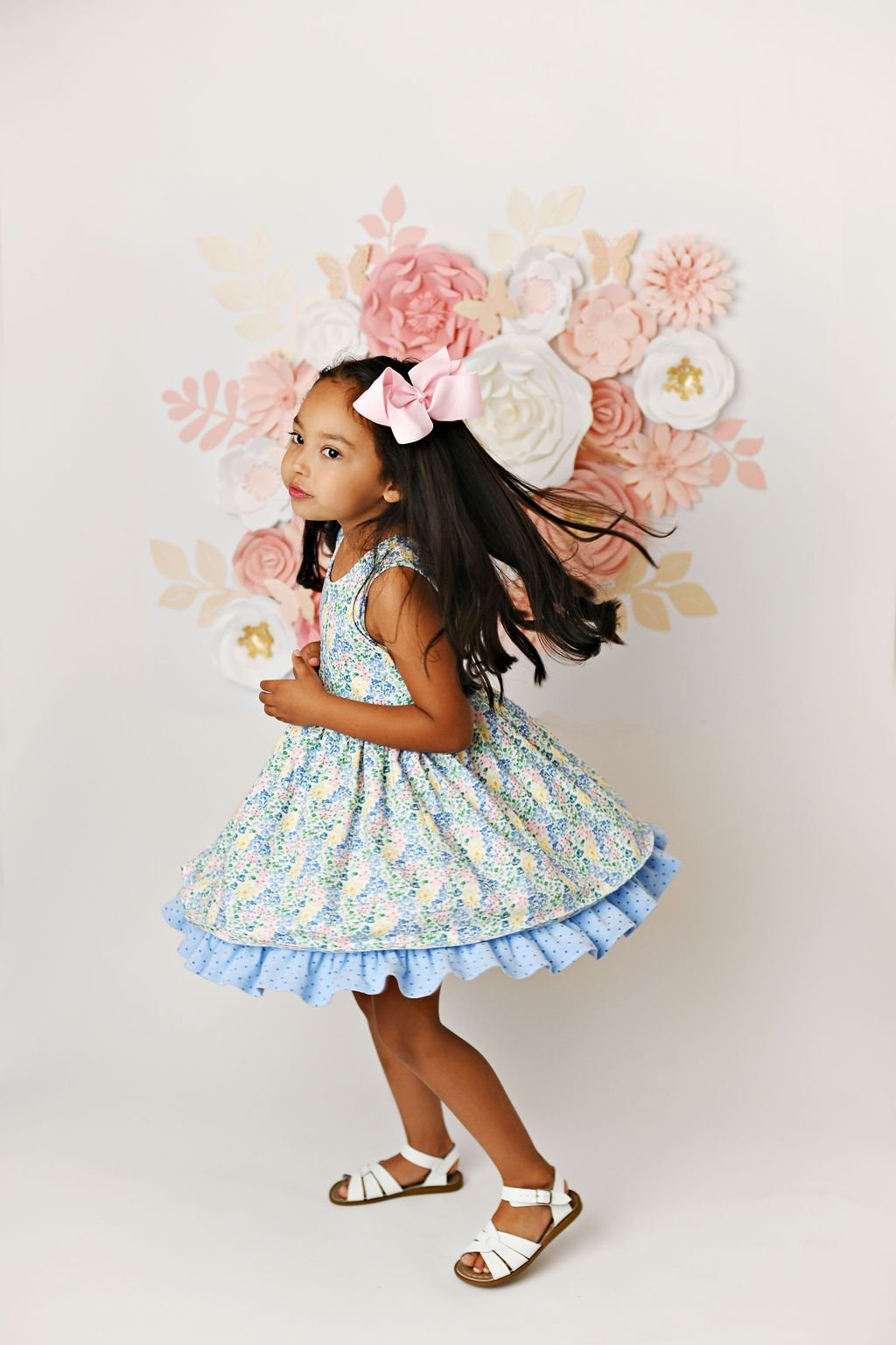 Swoon Baby Watercolor Garden Prim Dress