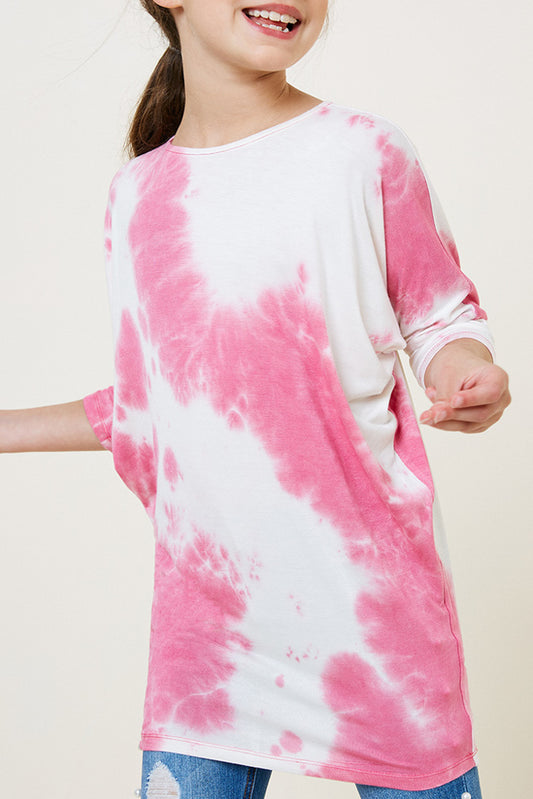 Hayden Girls Tie Dye Dolman Sleeve Top
