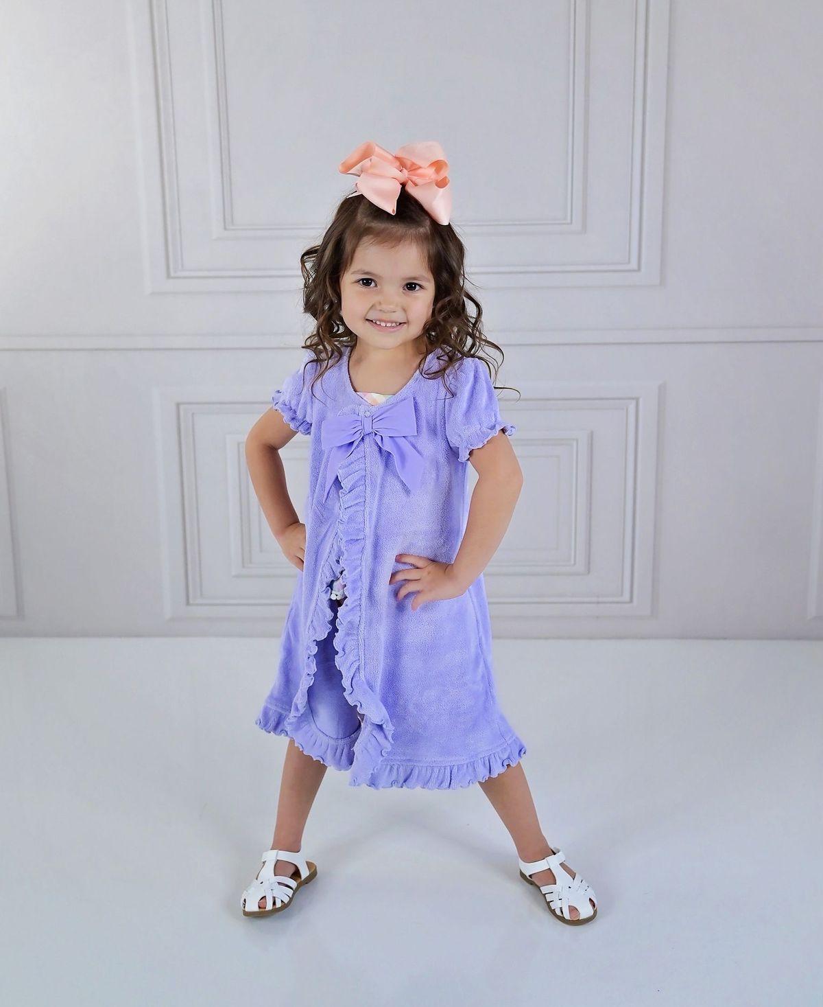 Swoon Baby Springtime Tartan Lavender Swim Cover Up