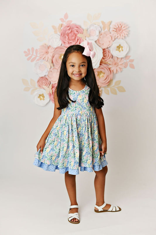 Swoon Baby Watercolor Garden Prim Dress