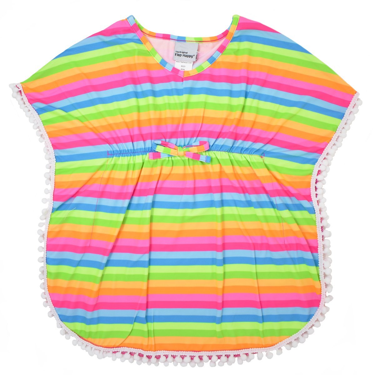 Flap Happy Rainbow Stripe UPF 50+ Kaia Beach Swim Cover-Up