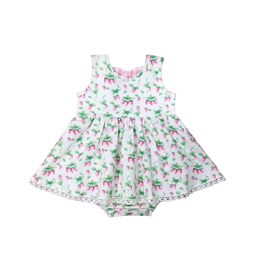 Serendipity Clothing Spring Berries Bow Bubble Dress Style 23-23