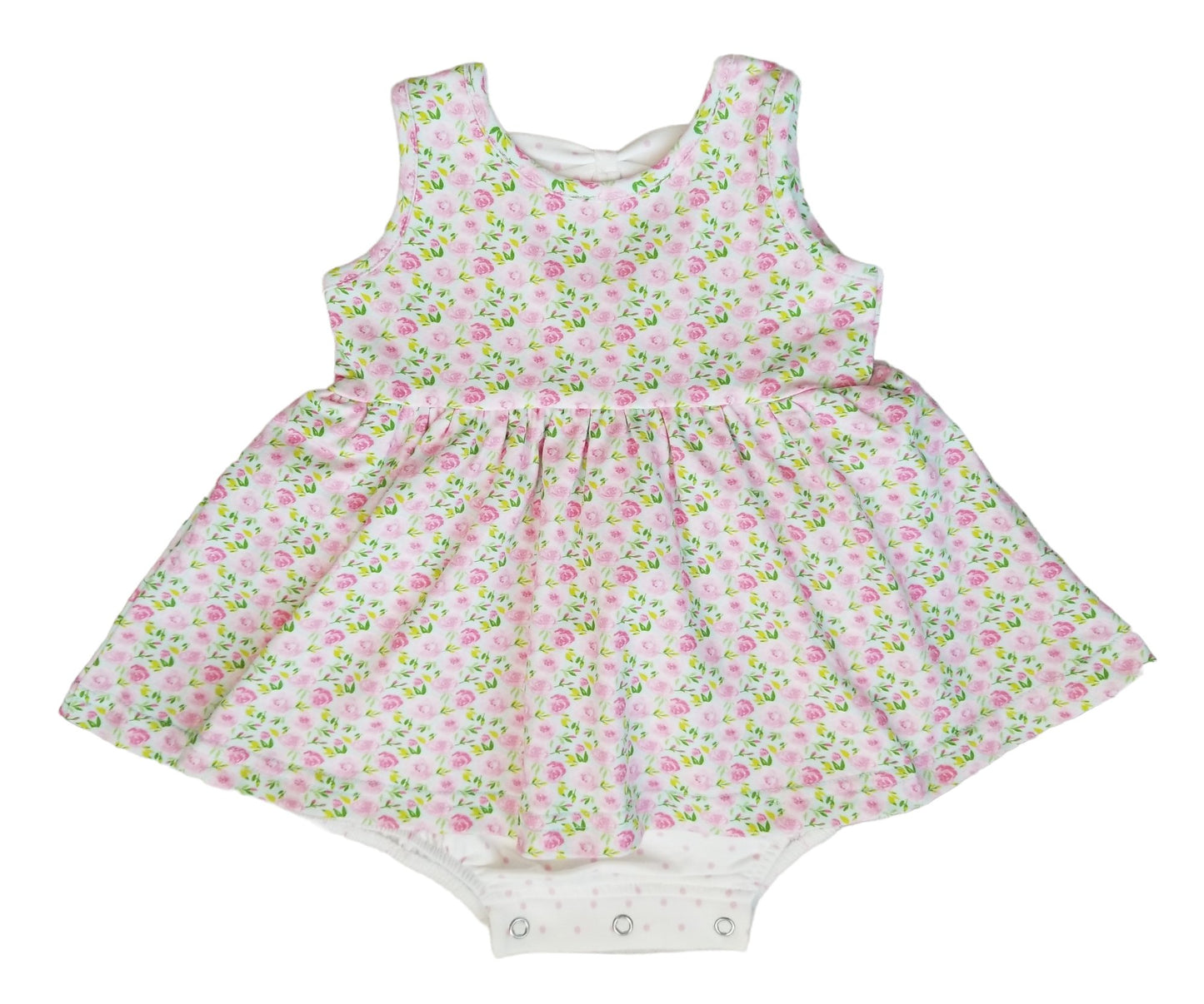 Swoon Baby Ditsy Floral Dainty Bow Bubble Dress Style 23-53