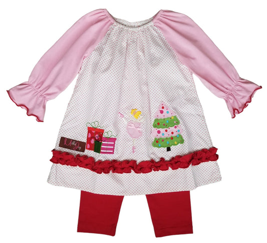 Millie Jay Nutcracker Applique Legging Set