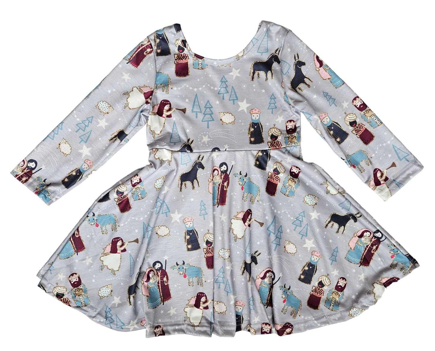 Girls O Holy Night Twirl Dress