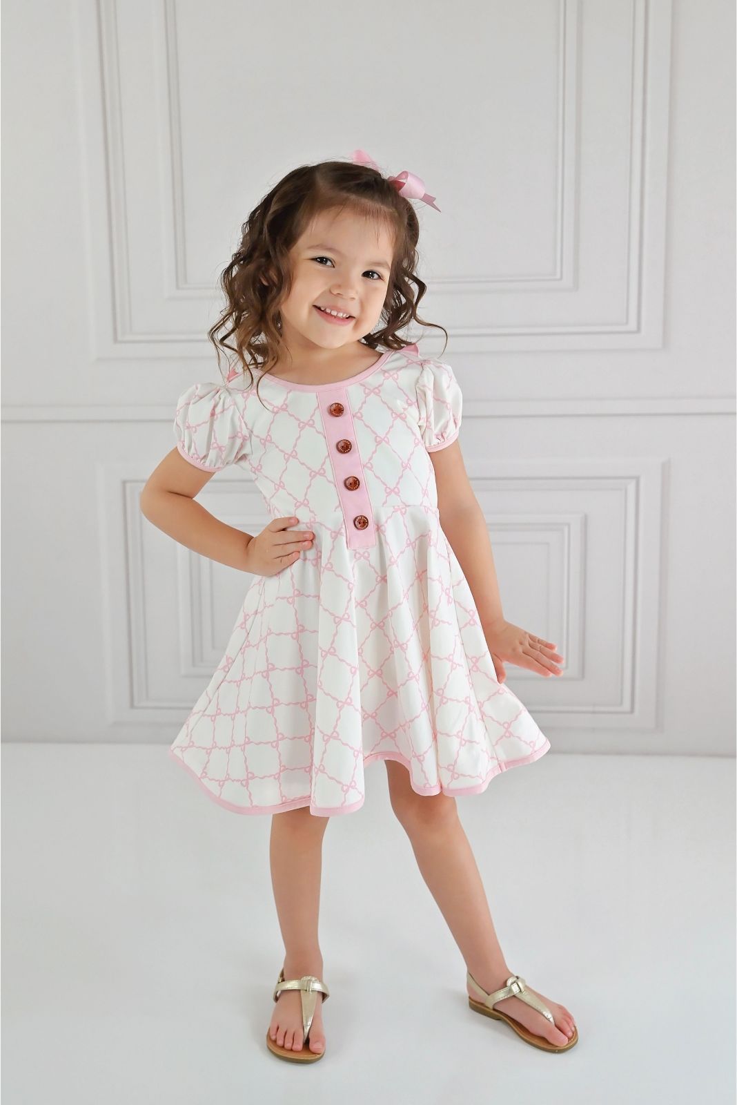 Swoon Baby Bows N' Berries Ballet Petal Bow Dress Style 23-61