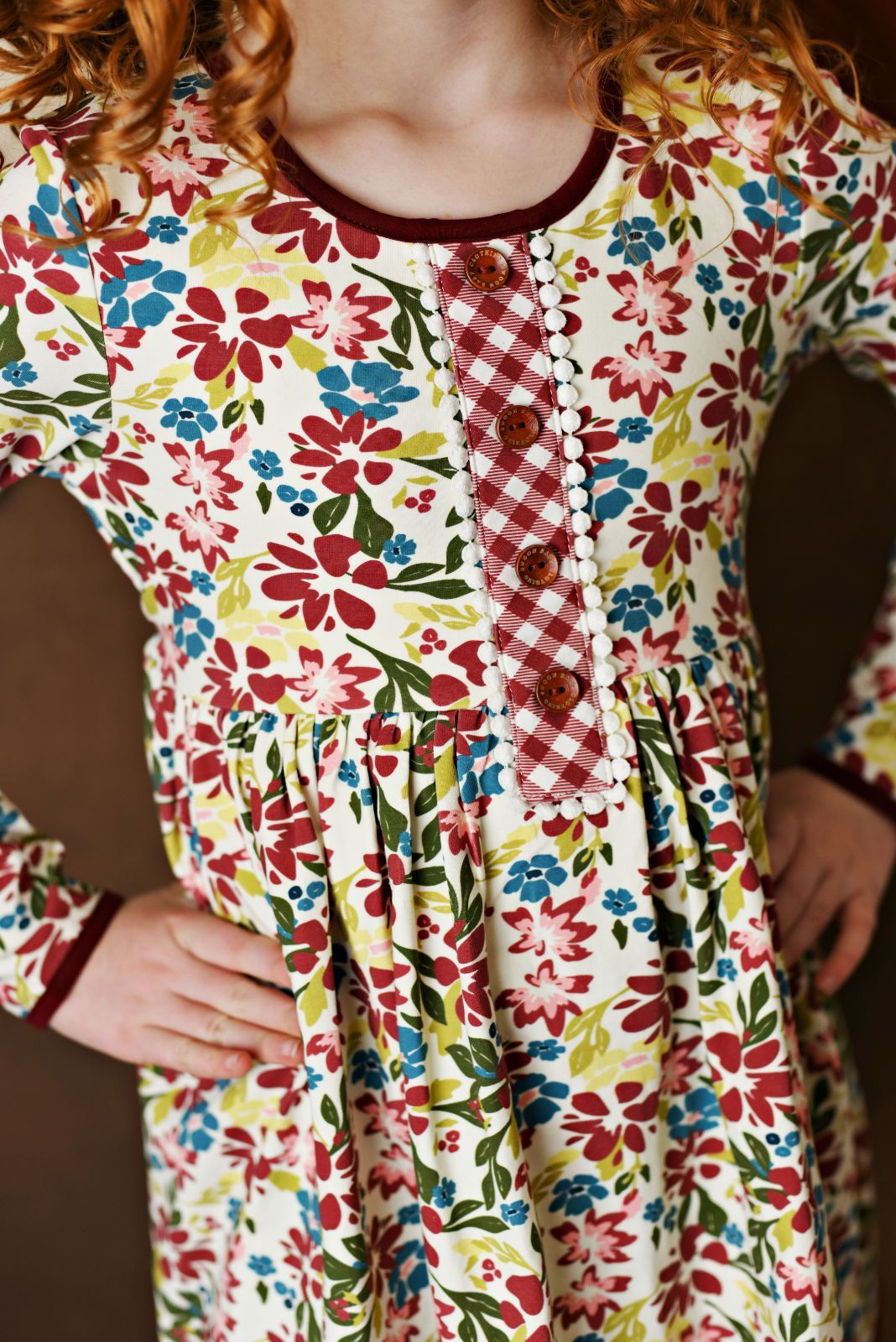 Swoon Baby Crimson Rose Bliss Dress Style 21-21