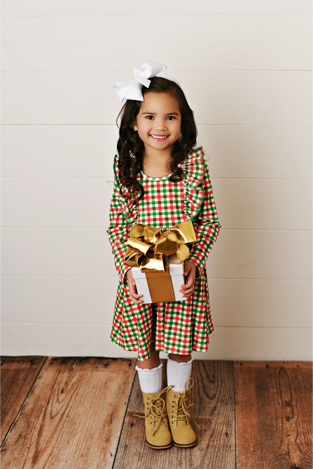Swoon Baby Falliday Gingham Dainty Picot Dress Style 22-61 Swoon Baby Falliday Gingham Dainty Picot Dress Style 22-61