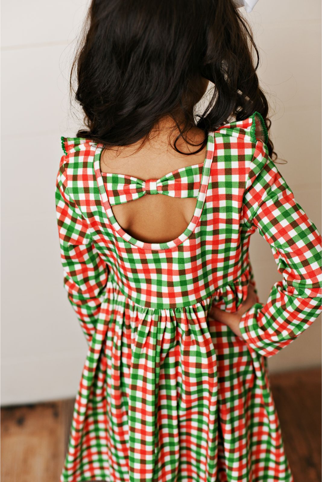 Swoon Baby Falliday Gingham Dainty Picot Dress