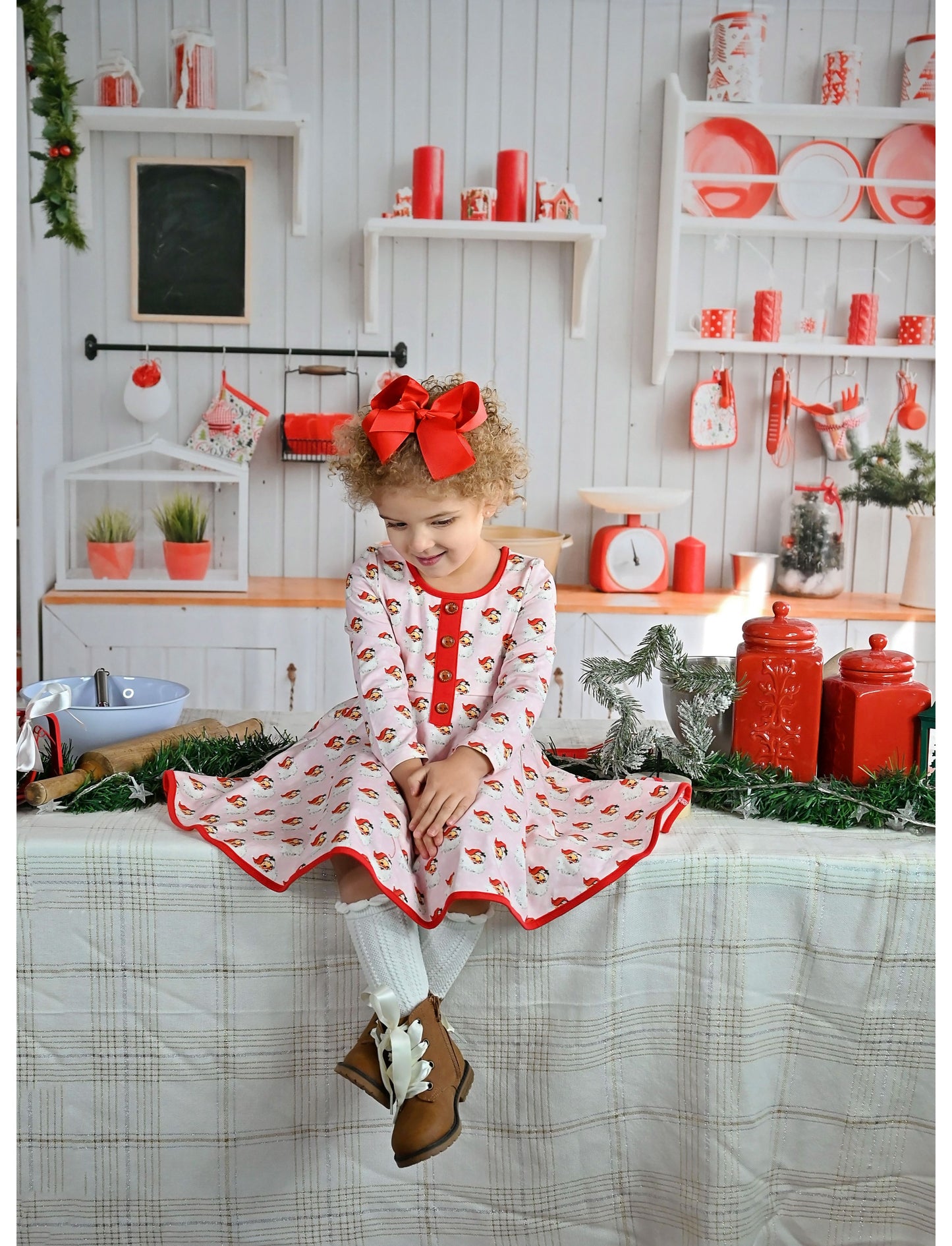 Swoon Baby Santa Baby Petal Dress