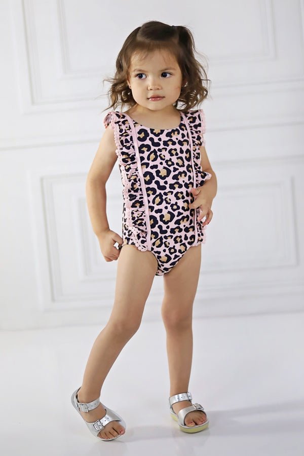 Swoon Baby Blush Leopard One Piece Swimmy Style 22-69