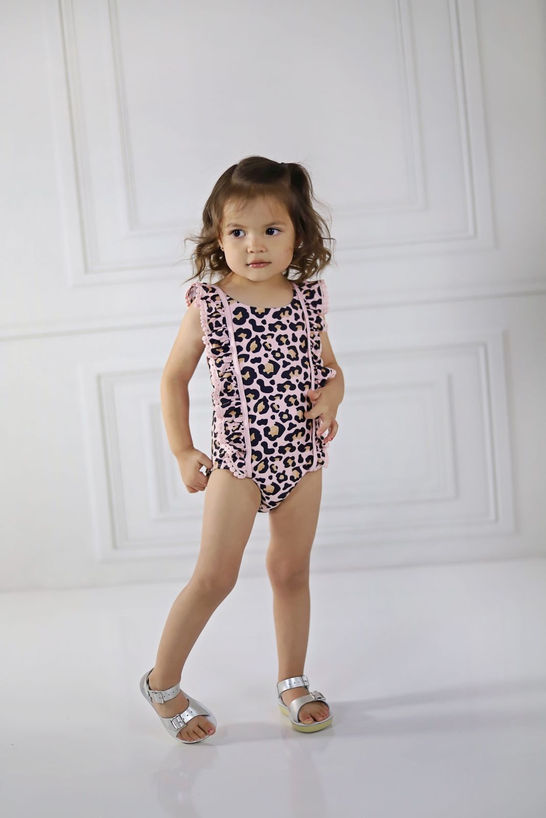 Swoon Baby Blush Leopard One Piece Swimmy Style 22-69