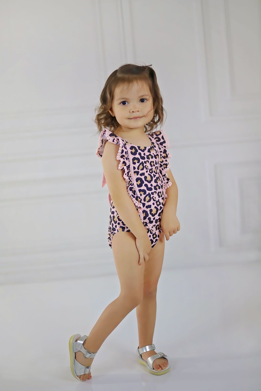 Swoon Baby Blush Leopard One Piece Swimmy Style 22-69