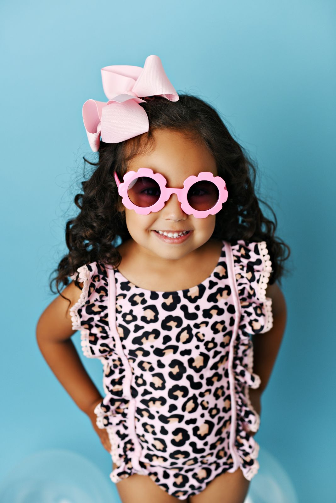 Swoon Baby Blush Leopard One Piece Swimmy Style 22-69