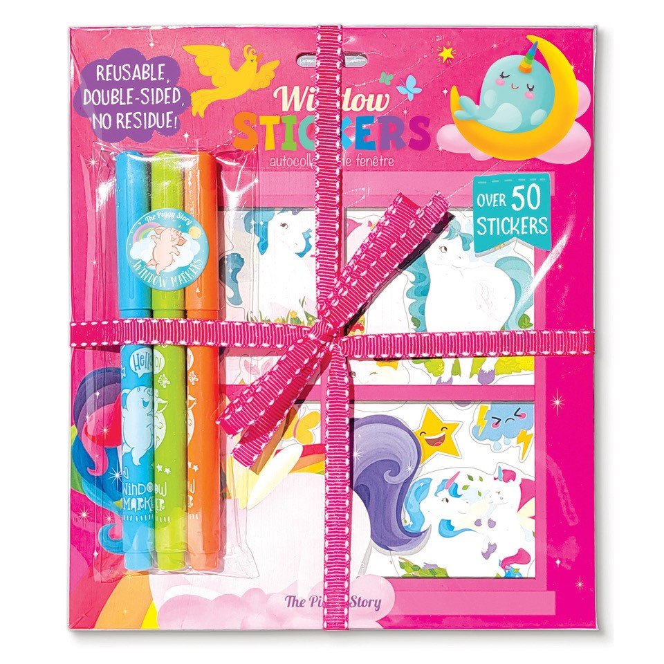 Girl Nation Window Sticker Gift Pack - Unicorn Land